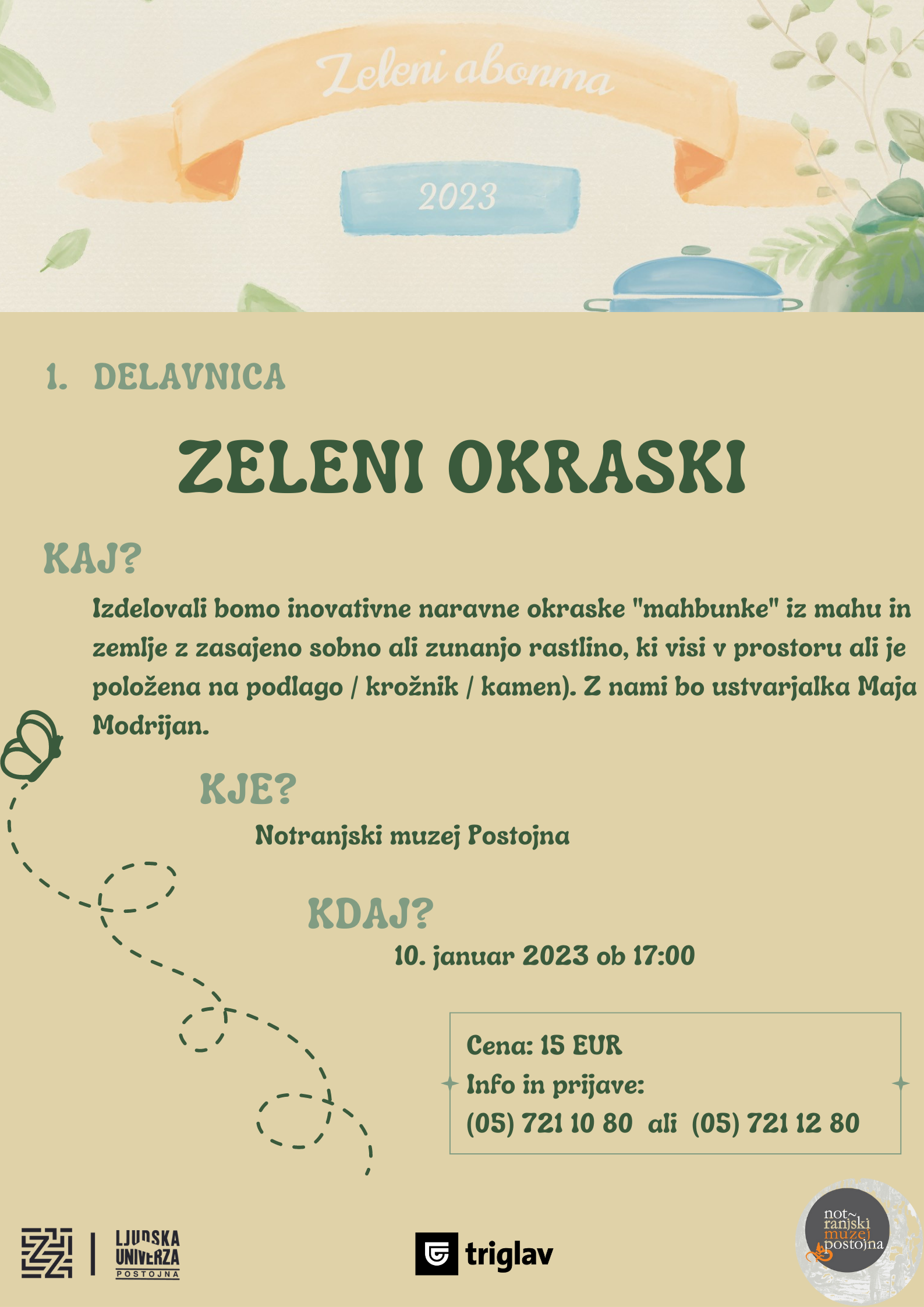 zeleni okraski (1. delavnica)